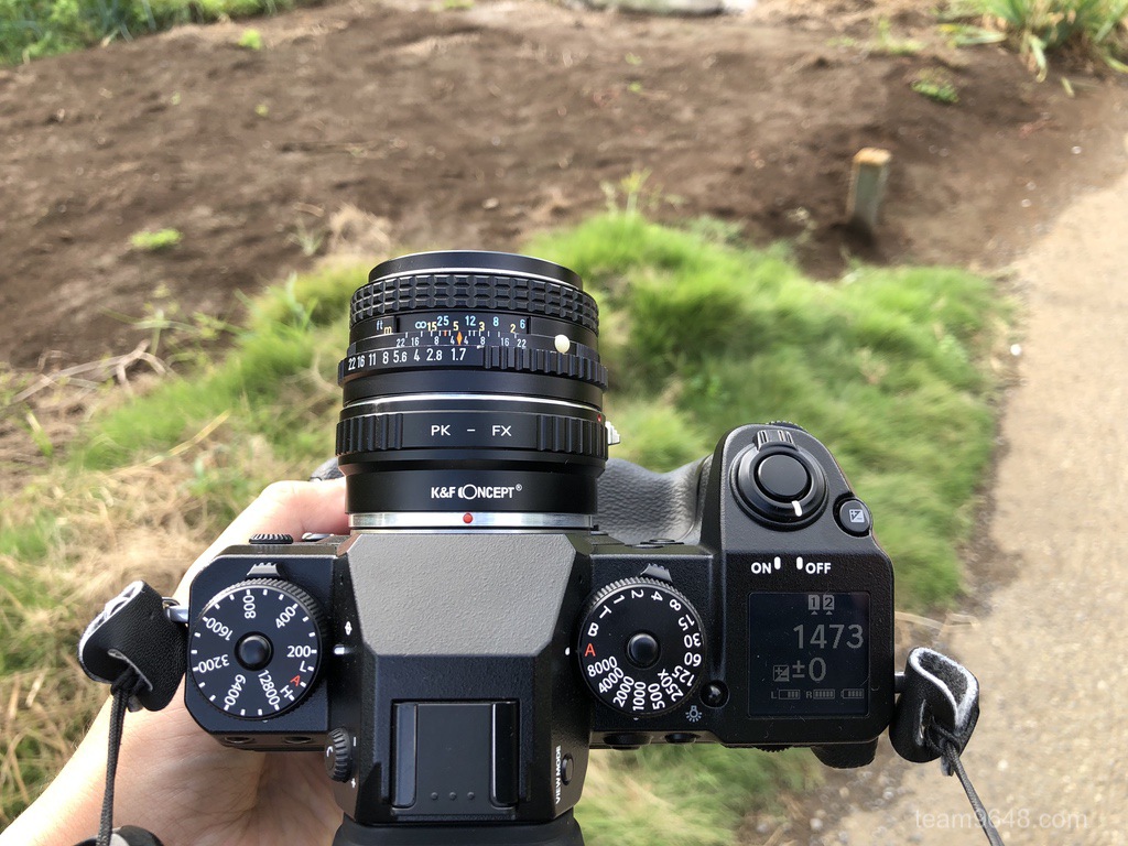 富士フイルムーペンタックス マウントアダプター