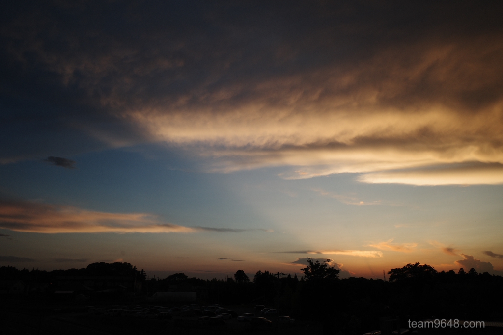 GR3 空 夕焼け