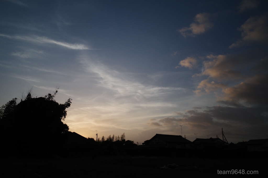 GR3 空 夕焼け